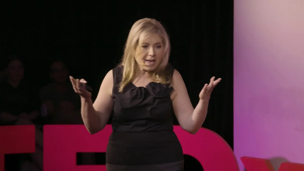 Leslie Zane on the TEDx stage